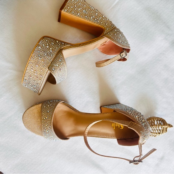 Sheln, rose gold glitter sneaker new size 9 - Picture 15 of 15